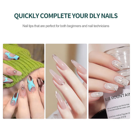 Nailpop Instant Apex Nail Tips Pro Thick Extensions DIY by zapcart