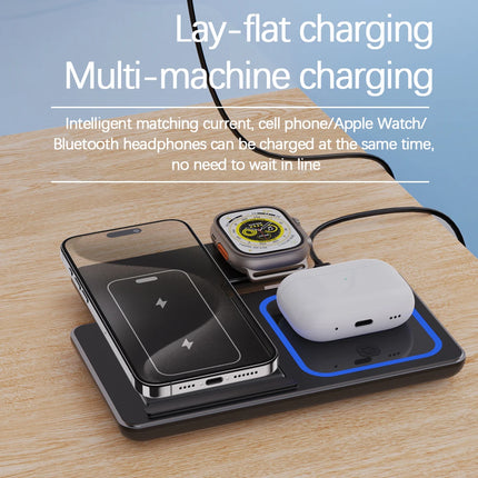VIKEFON 30W Fast Wireless Charger Stand 3 In 1 For iPhone by zapcart