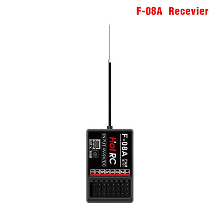 HotRC HT-8A 2.4GHz 8CH 8A RC Transmitter PWM FHSS with F-08A Receiver Radio System Remote Controller for RC Drone by zapcart