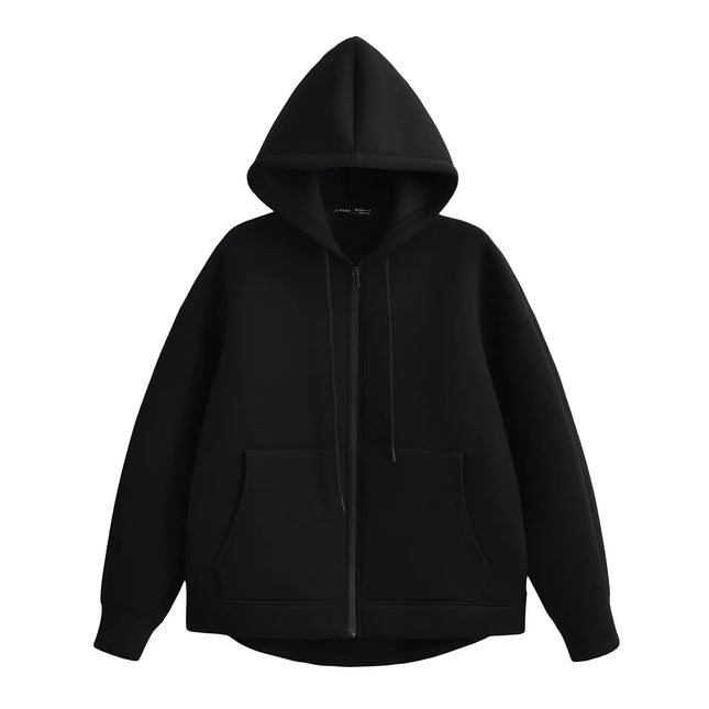Trafza Hooded Autumn Jacket for Women Warm Casual Outerwear by zapcart