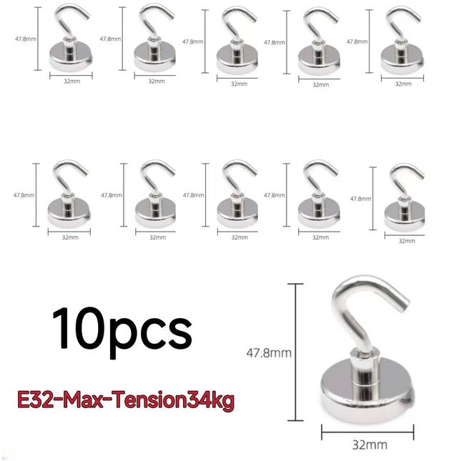 Choice Magnetic Hooks 10 Pieces Strong Home Storage Hangers by zapcart