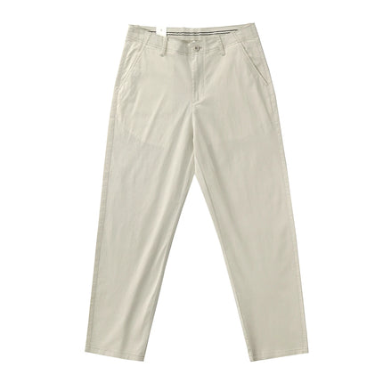 CN Men Summer Elastic Jersey Chino Pants Straight Leg Beige by zapcart