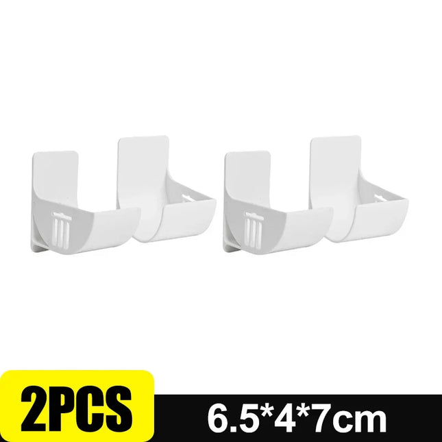 20/2pcs Wall Mount Trash Bag Holders Plastic Poly Bathroom Waste Bag Hook Dispenser Kitchen Freshness Film Roll Storage Rack by zapcart