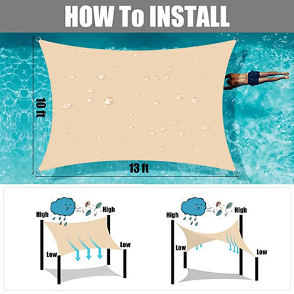 CN Guangdong Outdoor Shade Sail 300D Waterproof UV Awning by zapcart