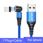 USLION Magnetic Charging Cable 540 Rotate 3 In 1 USB C Micro by zapcart