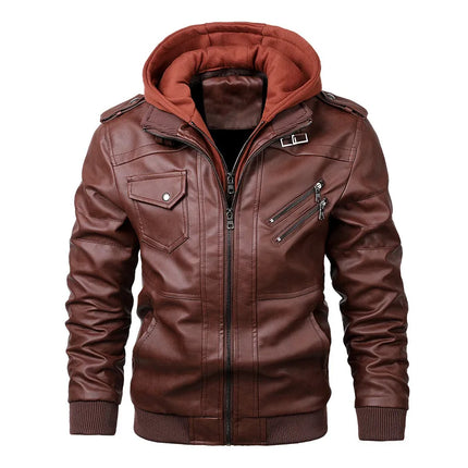 Men's Leather Jackets PU Leather Motorcycle King Billion by zapcart