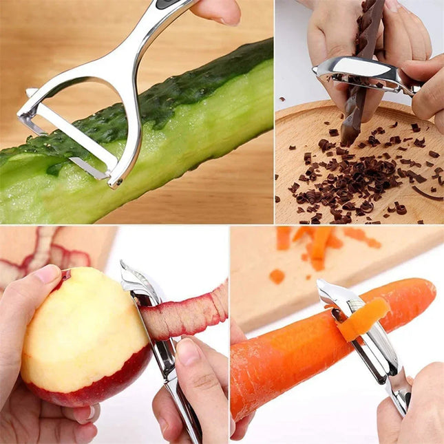 Stainless Steel Vegetable Peeler Potato Peeler Multifunctional Carrot Grater Fruit Tools Kitchen Accessories Gourmet Pelador Bar by zapcart