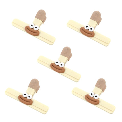 Creative Food Bag Sealing Clip Kitchen Storage Tool Plastic Refrigerator Snack Organizer Decorative Small Clips for Home Use by zapcart