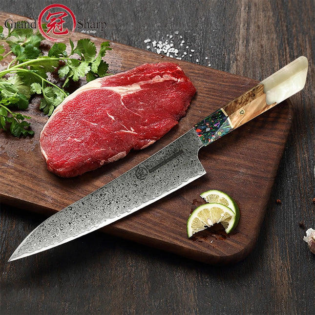 Grandsharp Japanese Damascus Knife Set 1 To 3 Pcs Home Cook