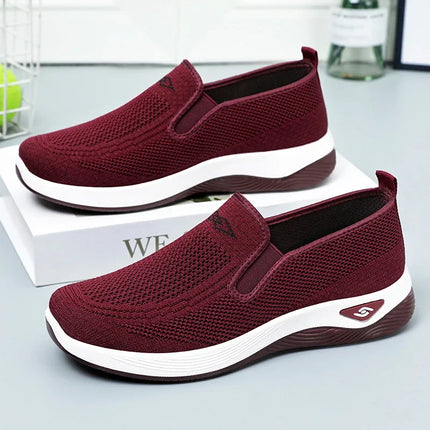 Women’s Cloth Flats Plus Size Walking Shoes Comfort by zapcart