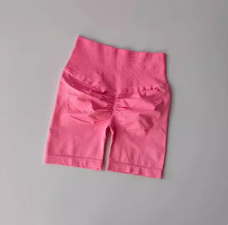 Women Yoga Shorts High Waist Tummy Control Quick Dry by zapcart