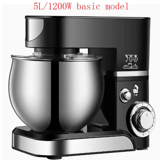 PUXIL 1200W Electric Stand Mixer 5L Bowl For Home Bakers by zapcart