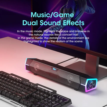 Niye 4D Bluetooth PC Soundbar With Microphone For Laptops by zapcart
