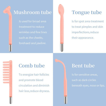 High Frequency Skin Therapy Wand Handheld Acne Rejuvenation by zapcart