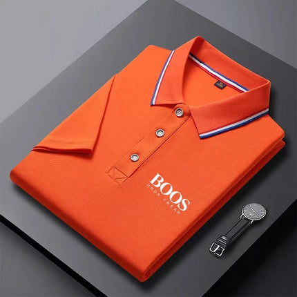 Mens Polo Shirt Casual Comfort Solid Color Short Sleeve by zapcart