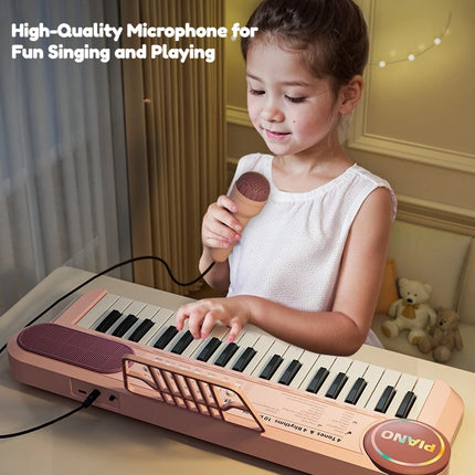 MYGVN 37-Key Kids Keyboard with Microphone - Learning 3-6 by zapcart