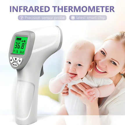 Medical Digital Forehead Thermometer Electronic Non-contact Body Temperature Meter Fever For Adult Child Forehead Gun by zapcart