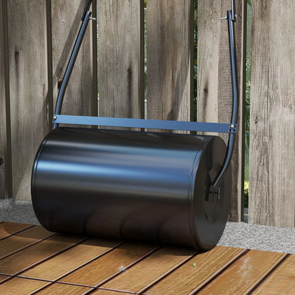 Outsunny Lawn Roller 38L Steel Push Gardeners Seeded Lawn by zapcart