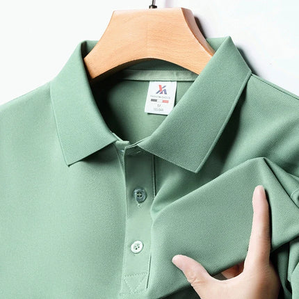 Mens Polo Shirt Short Sleeve Breathable Comfort CN Zhejiang by zapcart