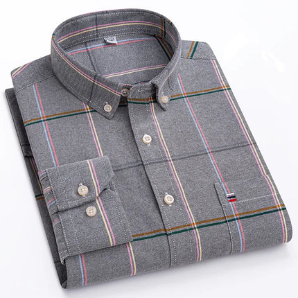 Bamboople Men 100 Percent Cotton Oxford Formal Shirt 7XL by zapcart