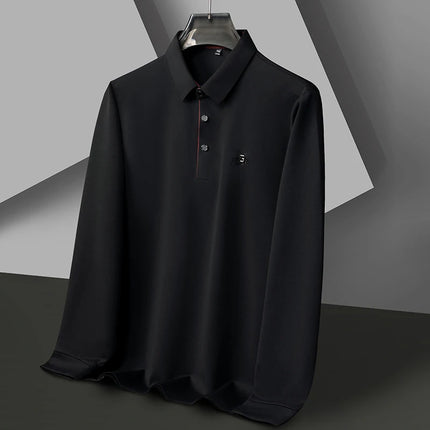 CN Zhejiang Mens Long Sleeve Polo Shirt Advanced Print by zapcart
