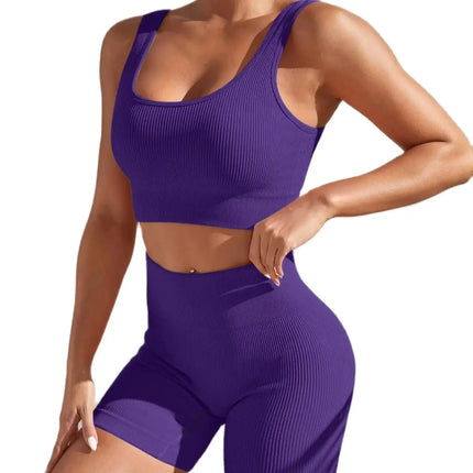Shanjinxiu Women Seamless Quick Dry Yoga Set High Waist by zapcart
