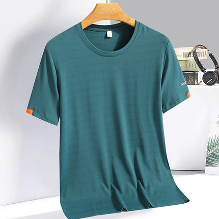 CN Fujian Ice Silk T Shirt For Men Quick Dry Breathable by zapcart