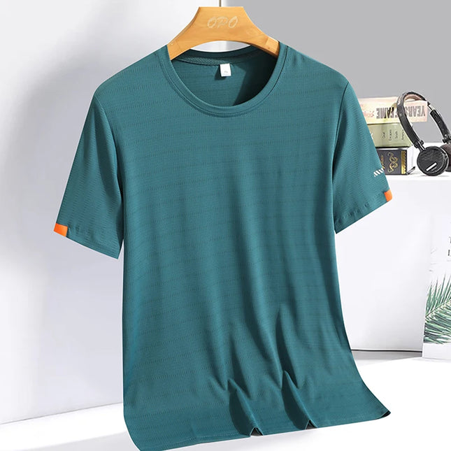CN Fujian Ice Silk T Shirt For Men Quick Dry Breathable by zapcart