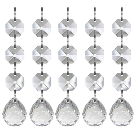 Five Pcs Acrylic Ornaments For DIY Home Decor Party Light by zapcart
