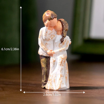 Hign-concerned Miniature Couple Figurines Wedding Gift by zapcart