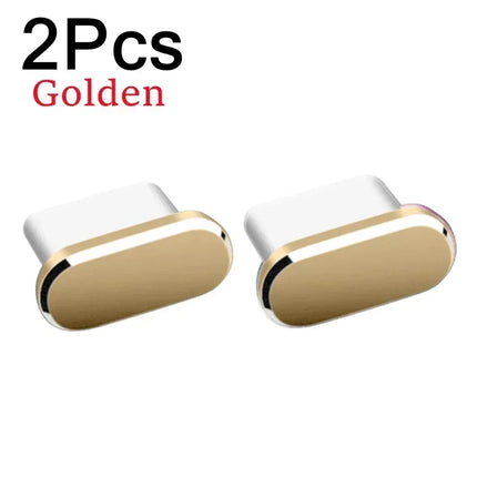 Choice Metal Dust Plugs For iPhone Type C Port 2 Pack Guard by zapcart