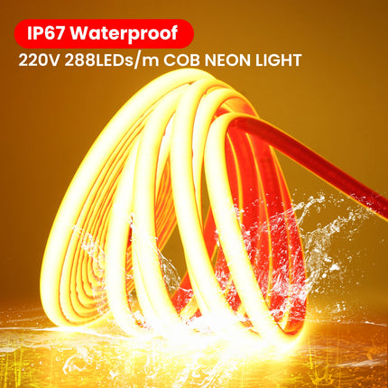 KISUFU COB LED Neon Strip Light 220V IP67 Waterproof Home by zapcart