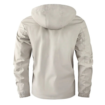 Jiangxi Men Waterproof Windbreaker Hooded Jacket Fleece by zapcart
