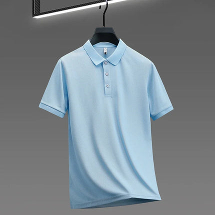 Zhejiang Choice Mens Solid Color Polo Shirt Breathable by zapcart