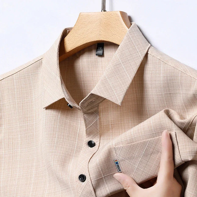 Choice Men No Iron Business Casual Short Sleeve Shirt by zapcart