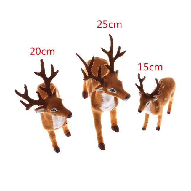 Choice Christmas Reindeer Miniature Plush For Fairy Gardens by zapcart