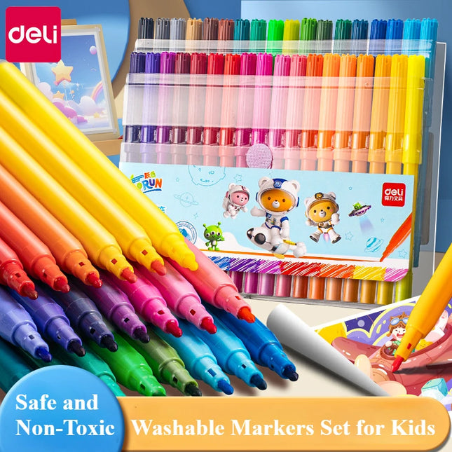 Choice Washable Markers for Kids 48 Colors Safe and Bright by zapcart