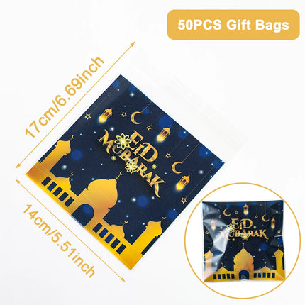 Eid Mubarak Gift Bags Ramadan Candy Cookies Muslim Party by zapcart