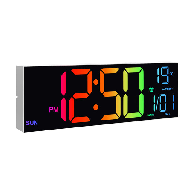 Zapcart 16 Digital Wall Clock With LED Display Living Room