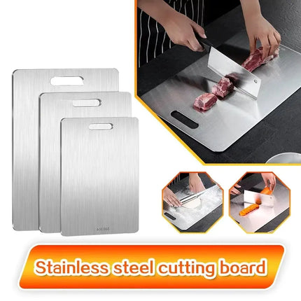 Choice Stainless Steel Cutting Board Antibacterial Kitchen by zapcart