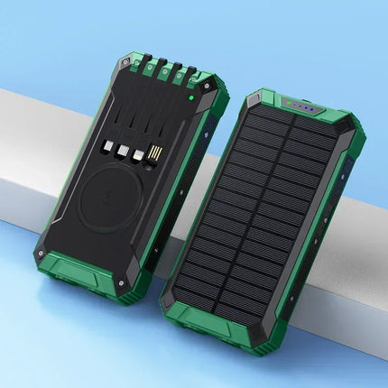 Waterproof Solar Power Bank 50000mAh Outdoor Wireless by zapcart