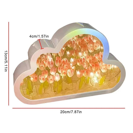 Cloud Tulip Night Light Handmade Romantic Gift For Couples by zapcart