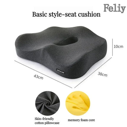 Feliy Memory Foam Office Chair Cushion Lumbar Support by zapcart