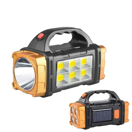 ZHIYU USB Rechargeable Solar LED Flashlight Outdoor Camping by zapcart