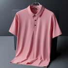 CN Fujian Men Ice Silk Polo Shirt Short Sleeve Breathable by zapcart