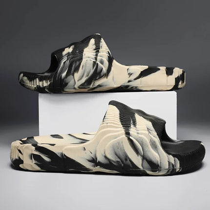 Zapcart Men's Camouflage Thick Bottom Beach Slippers