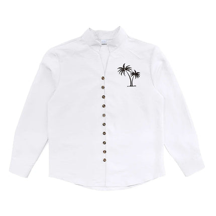 Men Casual Long Sleeve Solid Color Shirt CN Zhejiang by zapcart