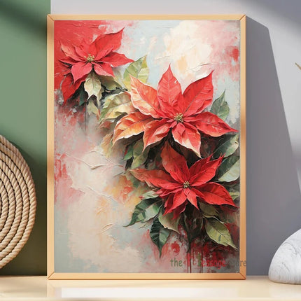 Form Christmas Canvas Painting Santa Mittens Bells Decor by zapcart