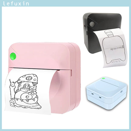 Lefuxin Mini Bluetooth Label Printer Fast Home Office by zapcart