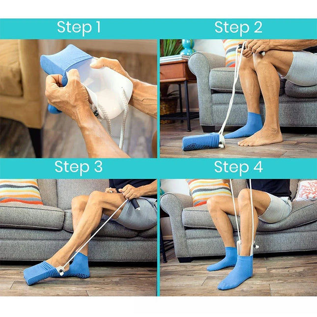 Sock Aid Tool No Bend Wearable For Elderly And Pregnant by zapcart